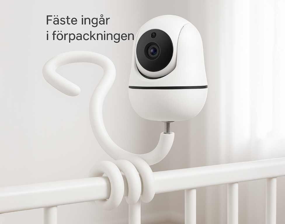 Wireless Babyvakt med Kamera Split Screen HD Babymonitor 7''