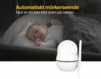 Wireless Babyvakt med Kamera Split Screen HD Babymonitor 7''