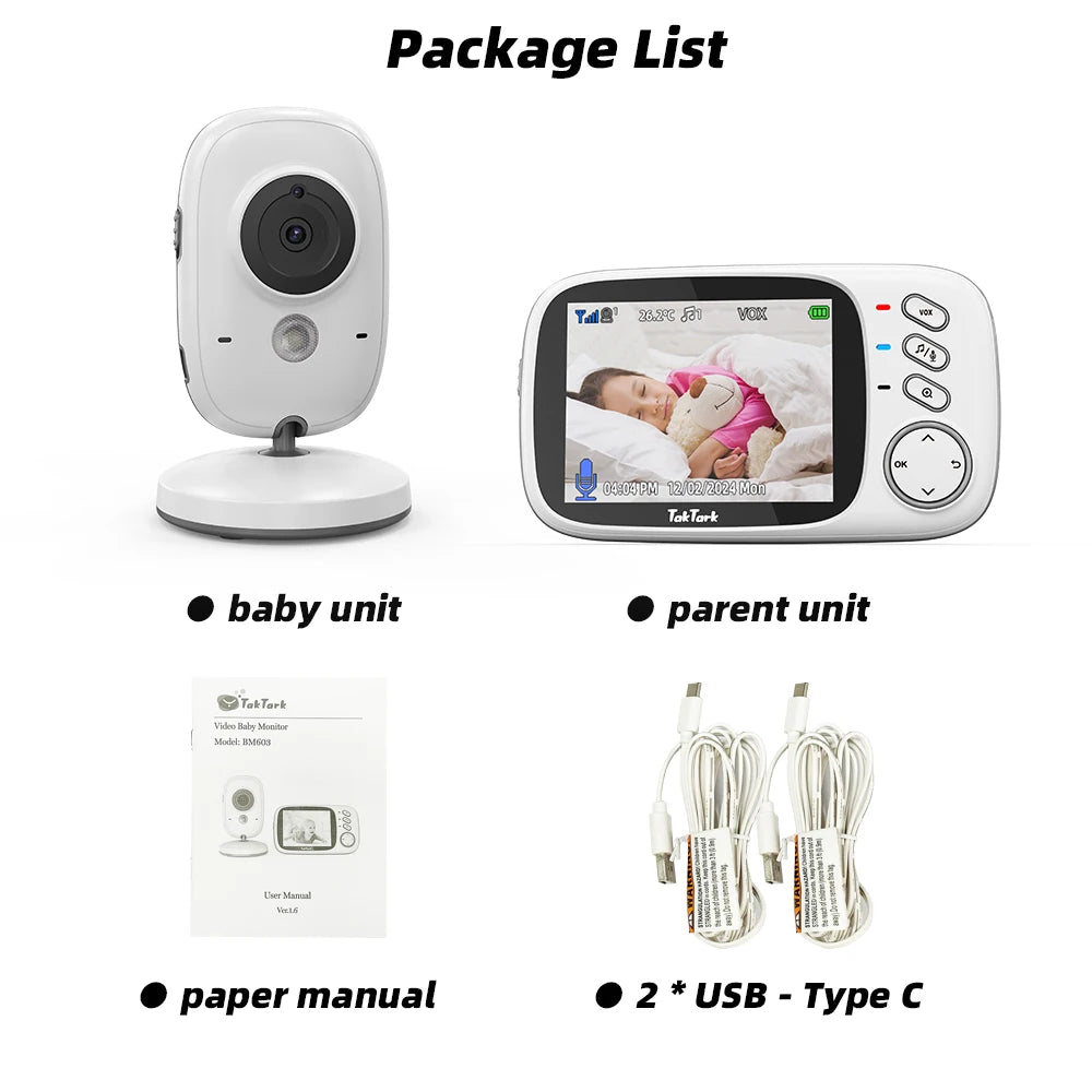Trådlös videobabyvakt och barnvakt