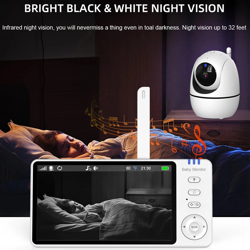 BabyMonitor med HD-barnvaktskamera
