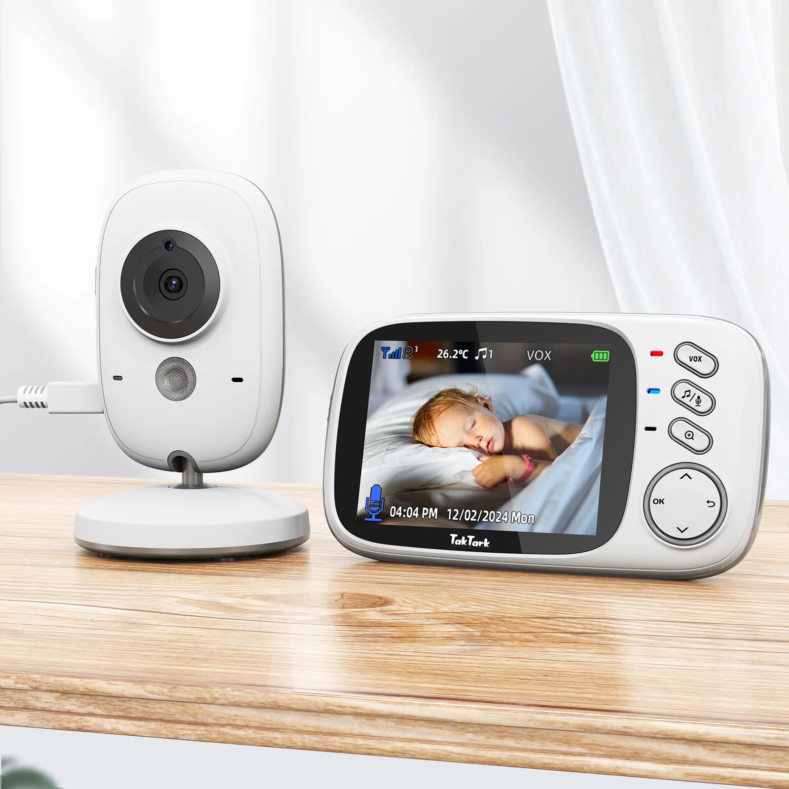 Trådlös videobabyvakt och barnvakt