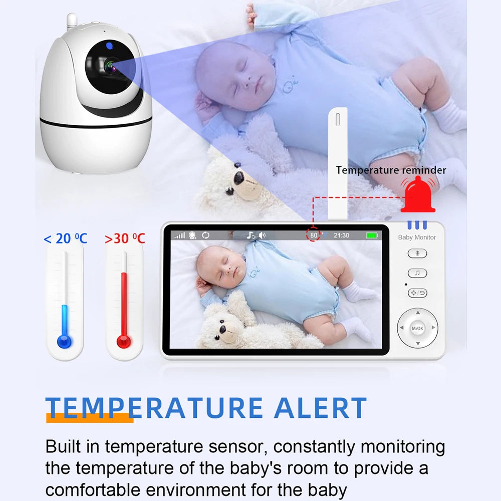 BabyMonitor med HD-barnvaktskamera