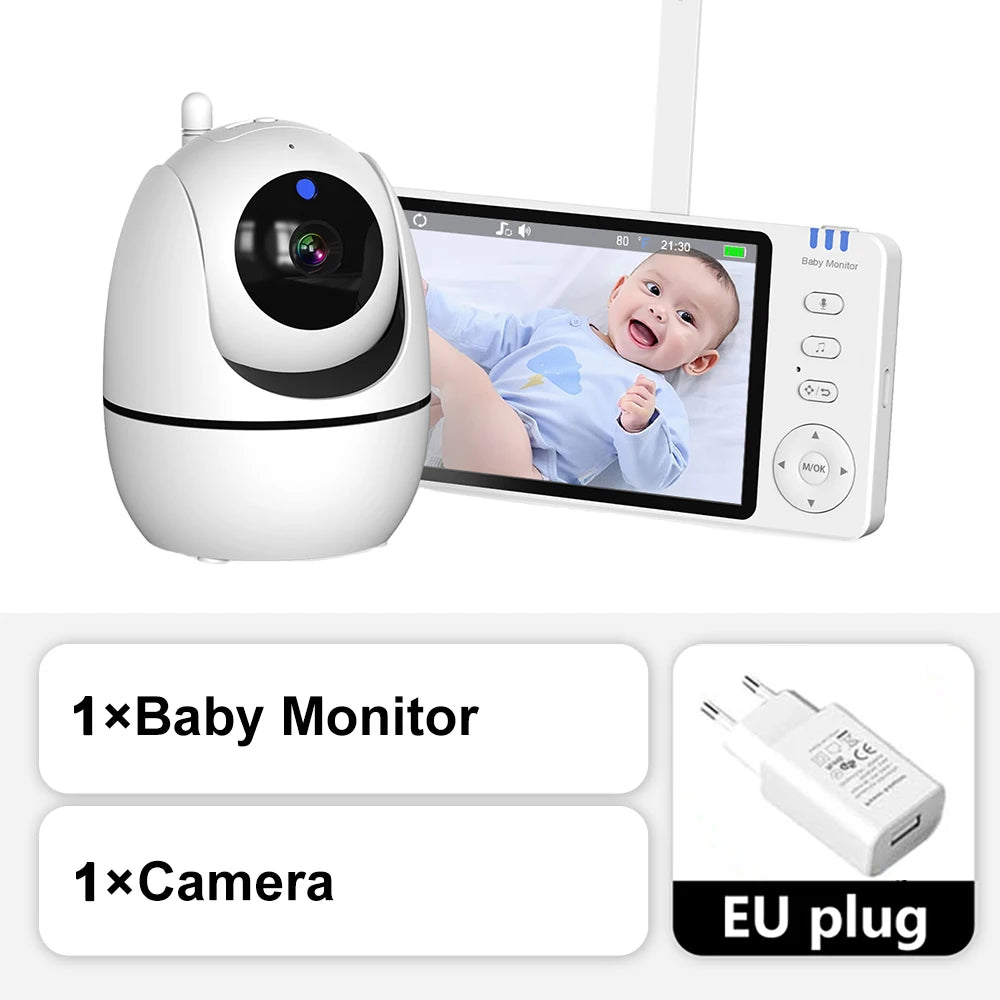 BabyMonitor med mörkerseende kamera 5 tum barnvakt