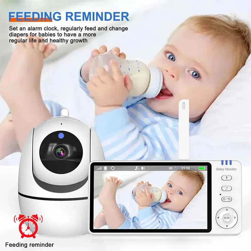 BabyMonitor med mörkerseende kamera 5 tum barnvakt